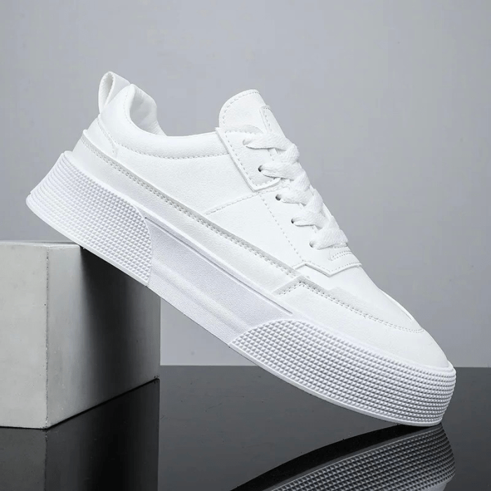 BASKETS BLANCHES HOMME EN CUIR