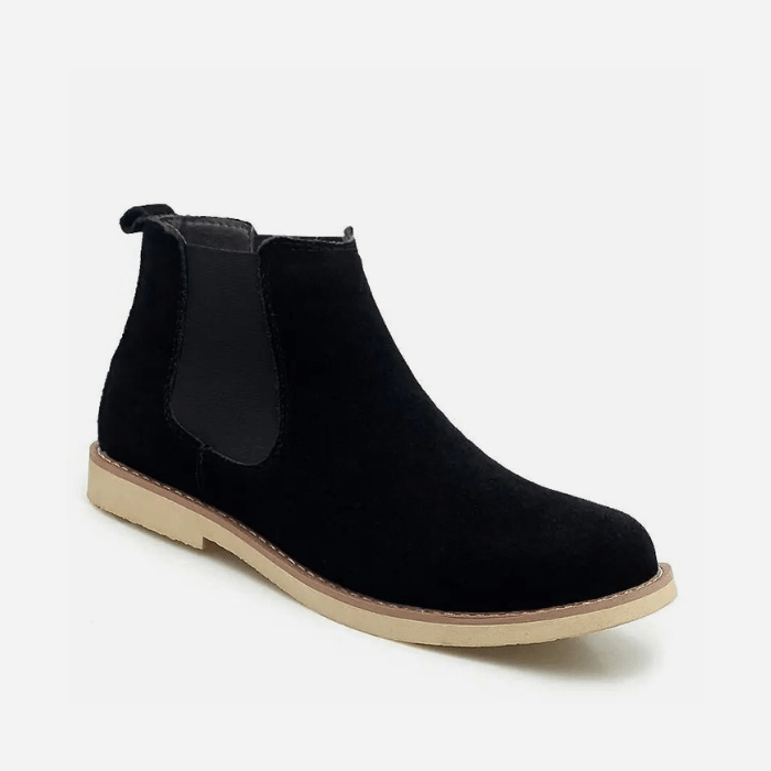 BOTTES EN DAIM CHELSEA NOIR / 39