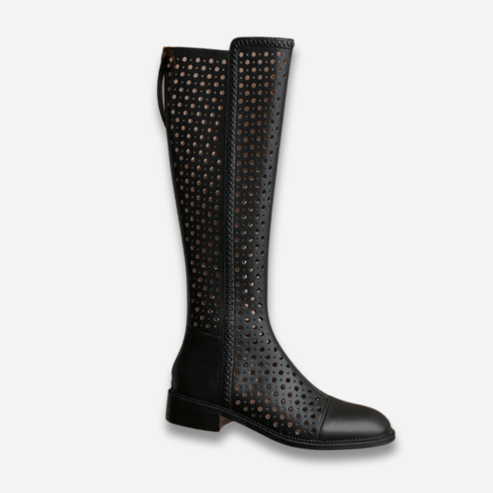 BOTTES HAUTES FEMME RESPIRANTES EN CUIR