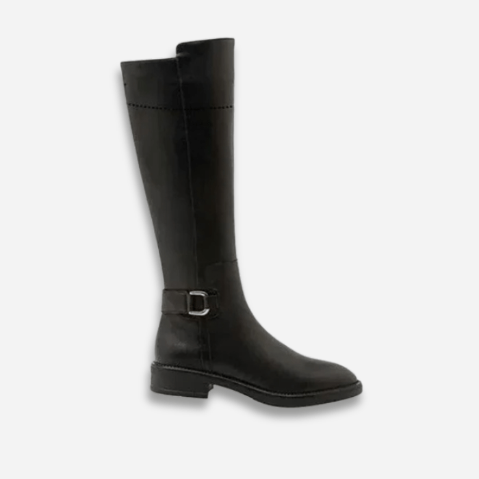 BOTTES HAUTES NOIRES FEMME EN CUIR