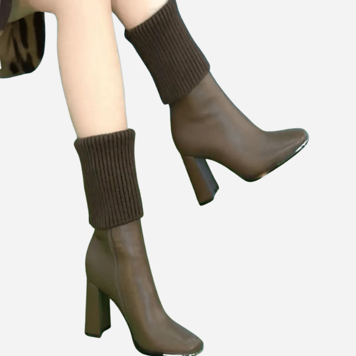 BOTTES MI-MOLLET FEMME À TALONS