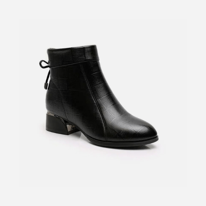 BOTTINES À PETIT TALON NOIR / 35