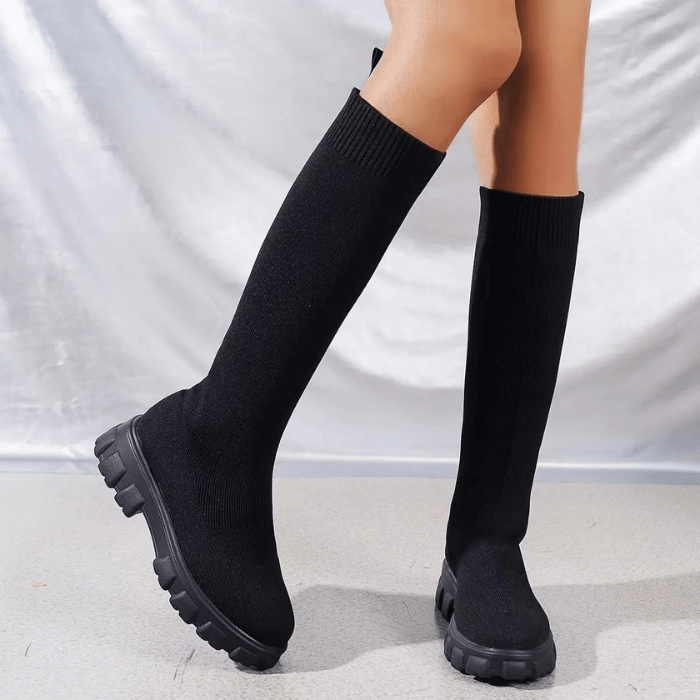 BOTTINES CHAUSSETTES HAUTES