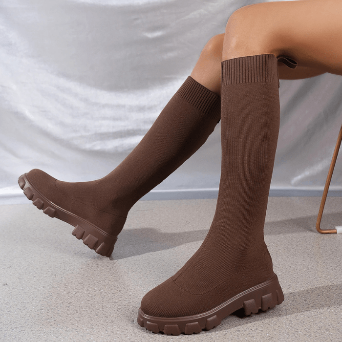 BOTTINES CHAUSSETTES HAUTES