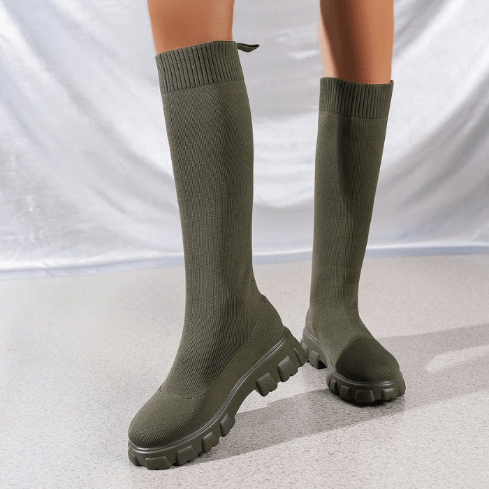 BOTTINES CHAUSSETTES HAUTES