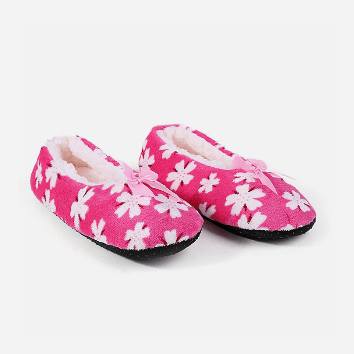 CHAUSSONS BALLERINES FEMME FLEURIS