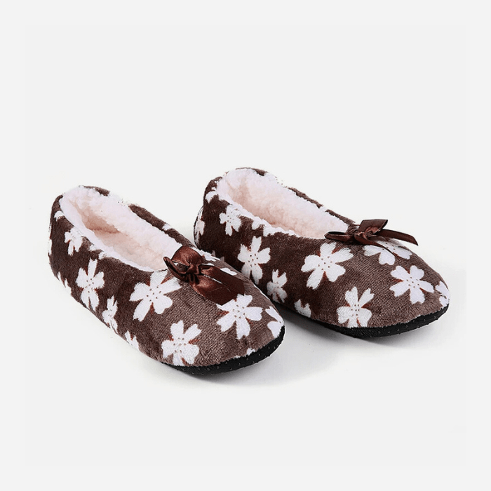 CHAUSSONS BALLERINES FEMME FLEURIS