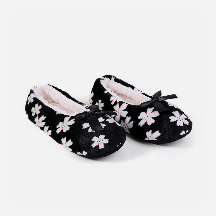 CHAUSSONS BALLERINES FEMME FLEURIS