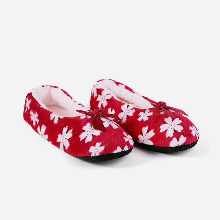 CHAUSSONS BALLERINES FEMME FLEURIS