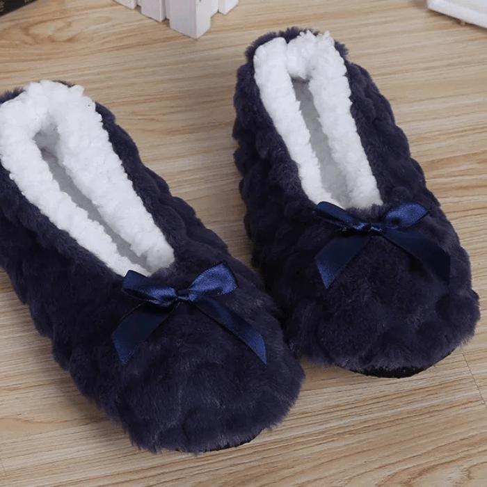 CHAUSSONS BALLERINES FEMME MOELLEUX BLEU / 36-38