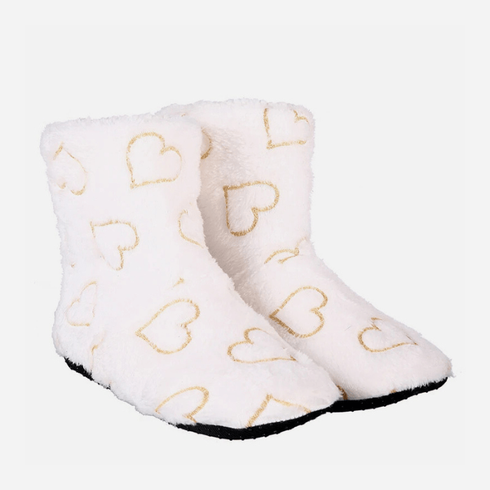 CHAUSSONS BOTTINES FEMME FOURRÉS BEIGE / 38-40