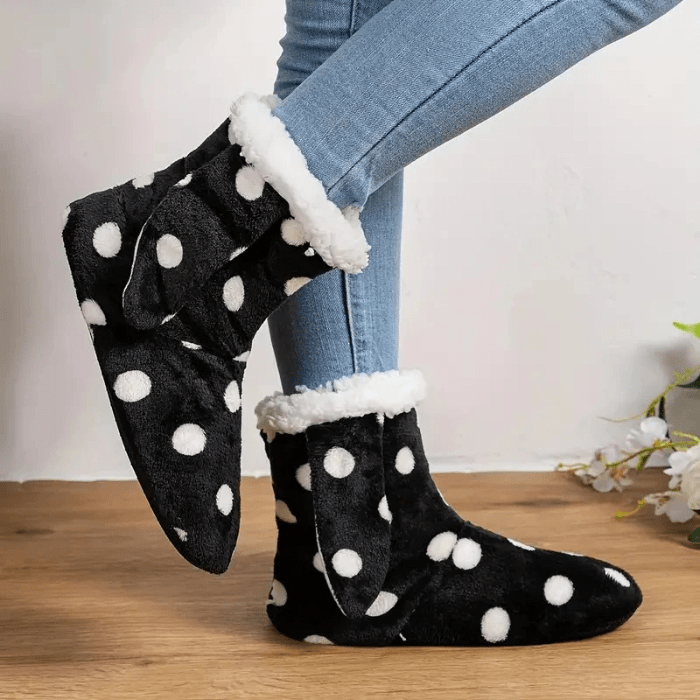 CHAUSSONS BOTTINES FEMME OREILLES DE LAPIN