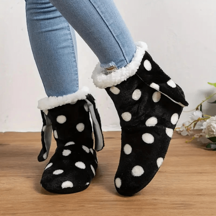 CHAUSSONS BOTTINES FEMME OREILLES DE LAPIN