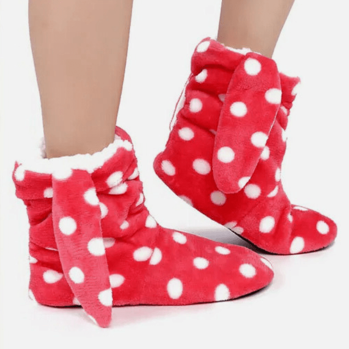 CHAUSSONS BOTTINES FEMME OREILLES DE LAPIN