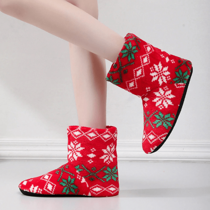 CHAUSSONS BOTTINES NOËL LÉGERS ROUGE / 40