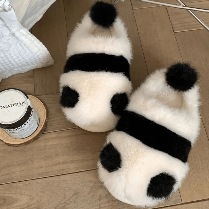 CHAUSSONS CHAUDS RIGOLOS PANDA