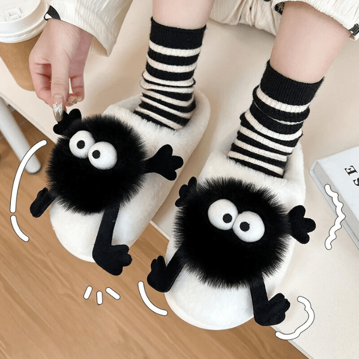 CHAUSSONS CHAUDS RIGOLOS PETIT MONSTRE