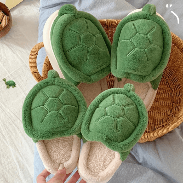 CHAUSSONS CHAUDS RIGOLOS TORTUES