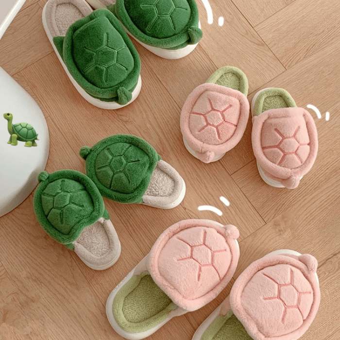 CHAUSSONS CHAUDS RIGOLOS TORTUES