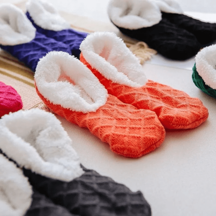 CHAUSSONS CHAUSSETTES FEMME CHAUDS