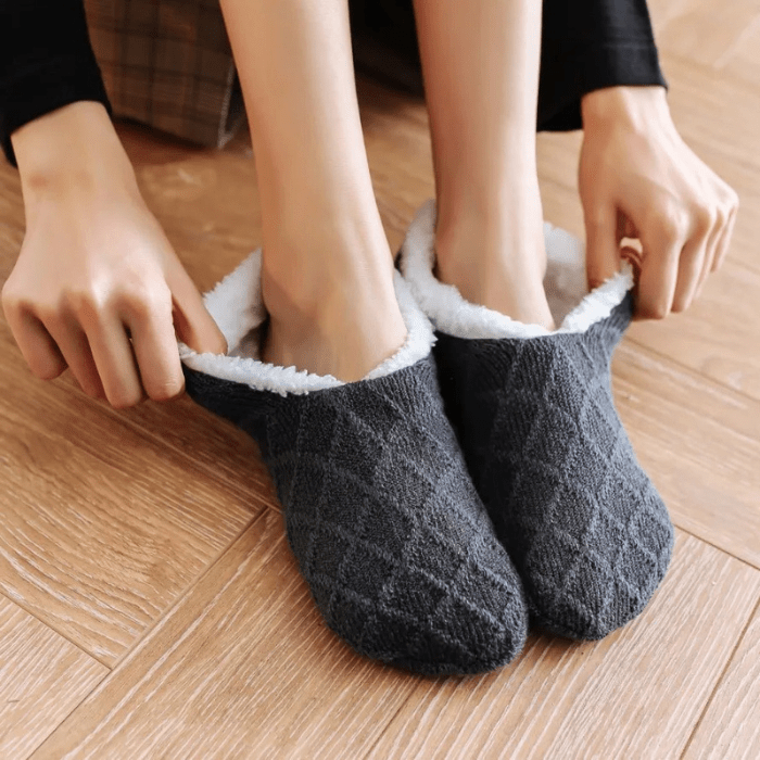 CHAUSSONS CHAUSSETTES FEMME CHAUDS