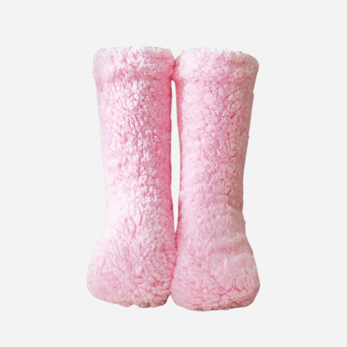 CHAUSSONS CHAUSSETTES FEMME EN PELUCHE