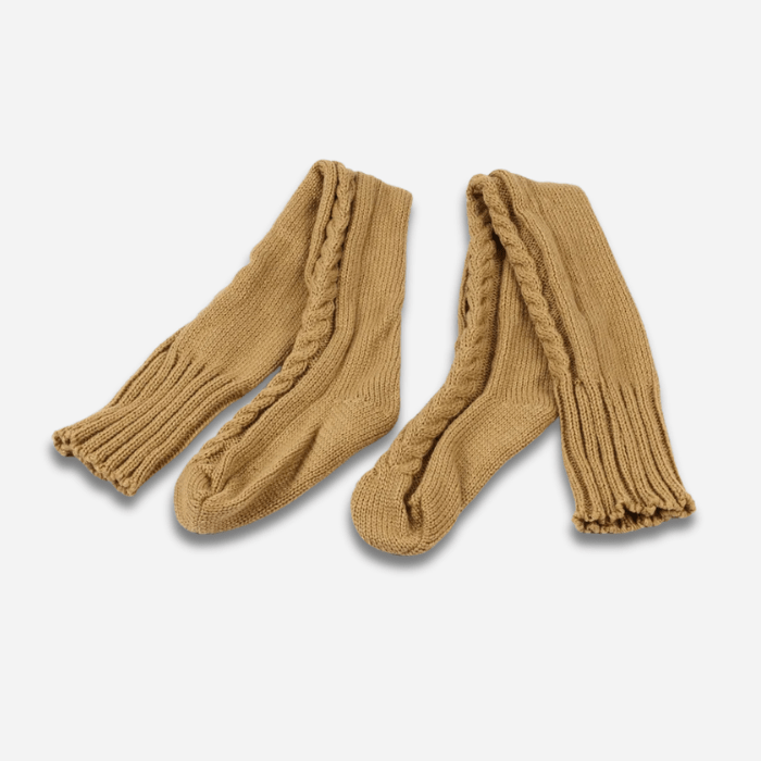 CHAUSSONS CHAUSSETTES FEMME HAUTS EN LAINE