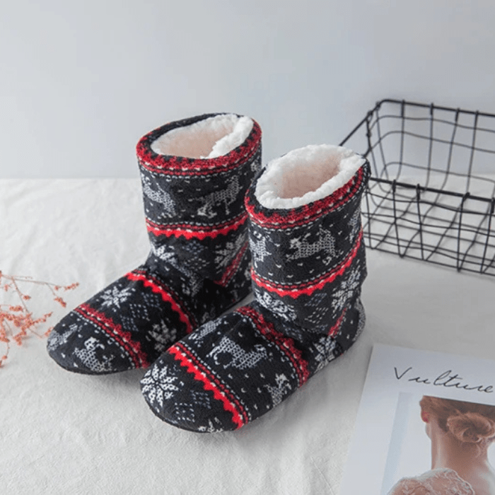 CHAUSSONS CHAUSSETTES FEMME NOËL ANTIDÉRAPANTS