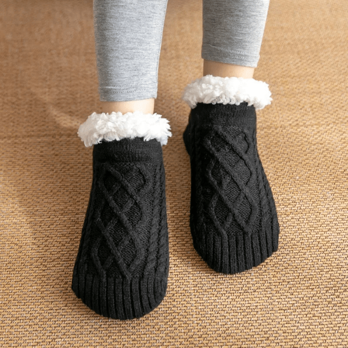 CHAUSSONS CHAUSSETTES FEMME NOIR / 35-39