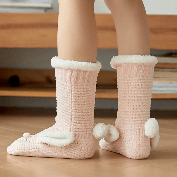 CHAUSSONS CHAUSSETTES OREILLES DE LAPIN