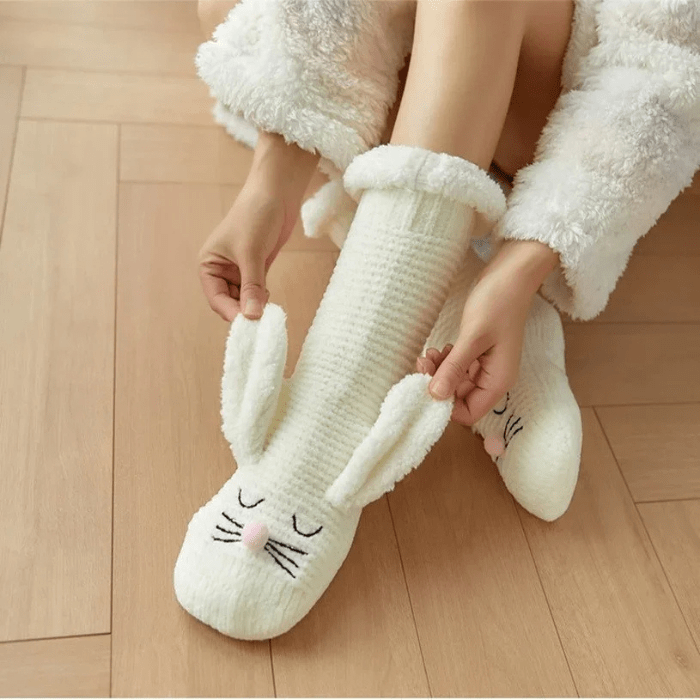 CHAUSSONS CHAUSSETTES OREILLES DE LAPIN