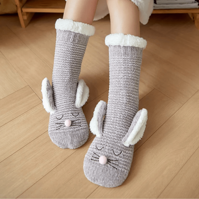 CHAUSSONS CHAUSSETTES OREILLES DE LAPIN