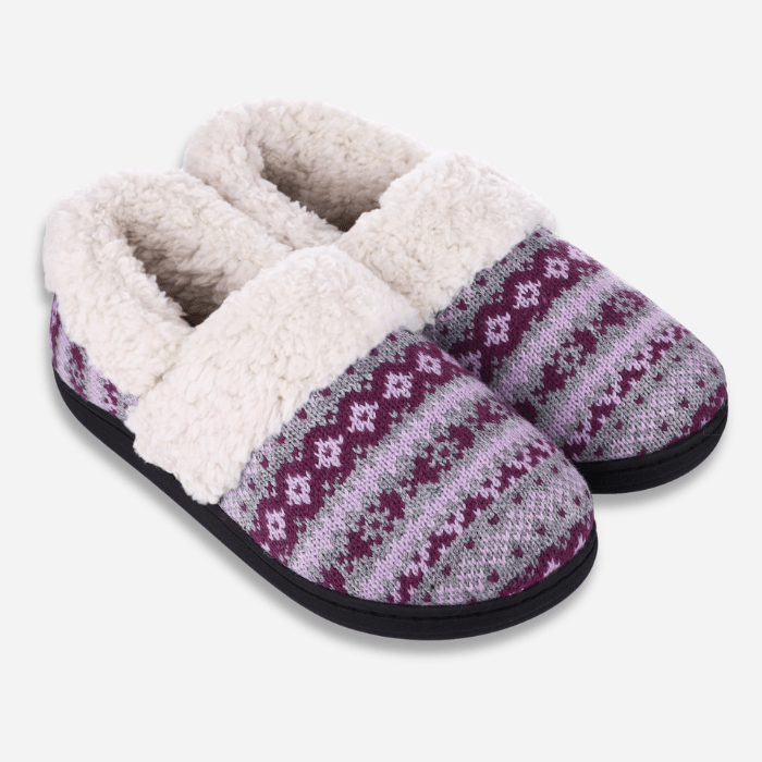 CHAUSSONS MOCASSINS FEMME MAUVE / 36-37