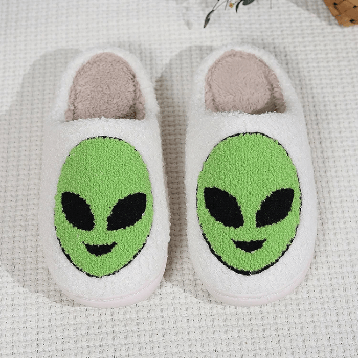 CHAUSSONS MULES CHAUDS ALIEN VERT / 42-43