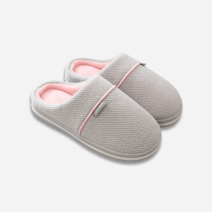 CHAUSSONS MULES CHAUDS EN COTON