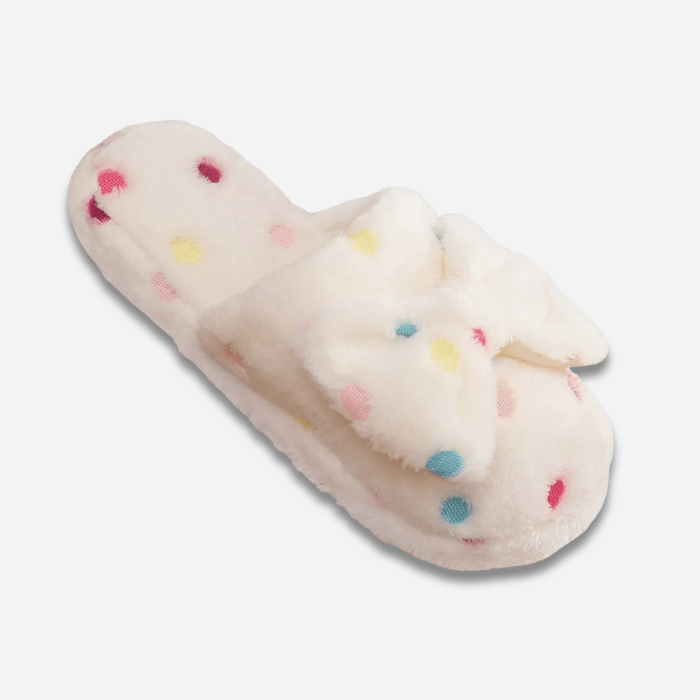 CHAUSSONS MULES FEMME AVEC NŒUD DE PAPILLON