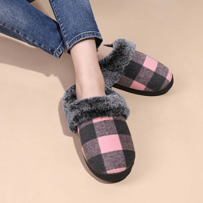 CHAUSSONS MULES FEMME FOURRÉS