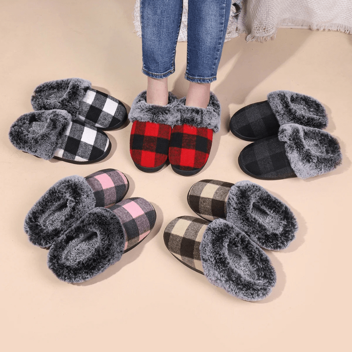 CHAUSSONS MULES FEMME FOURRÉS