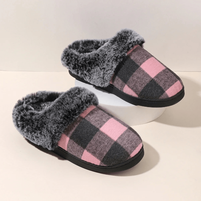 CHAUSSONS MULES FEMME FOURRÉS ROSE / 36-37