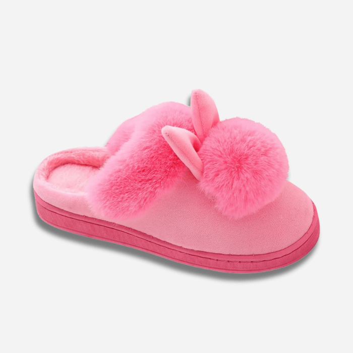 CHAUSSONS MULES FEMME OREILLES DE LAPIN