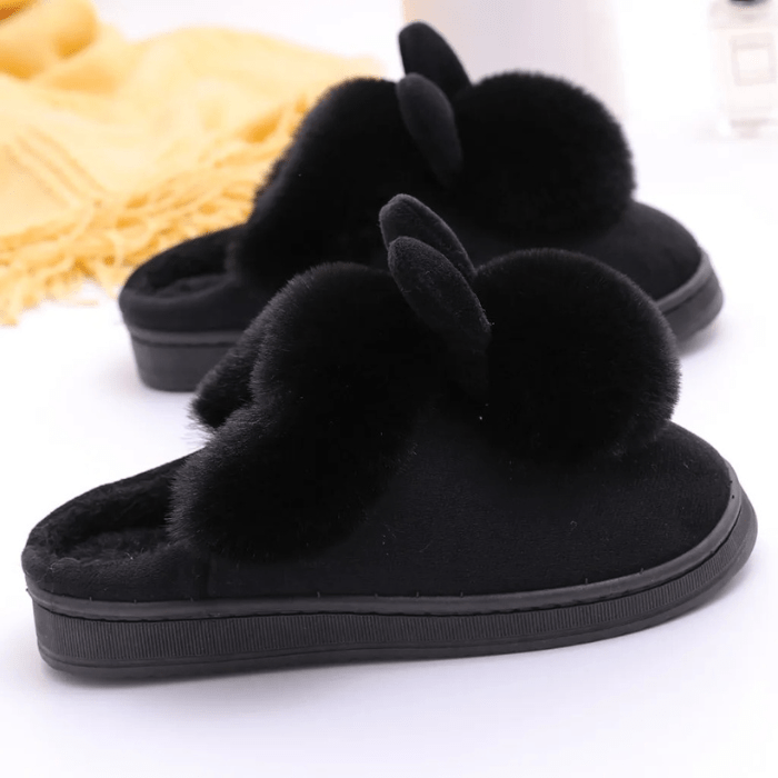 CHAUSSONS MULES FEMME OREILLES DE LAPIN