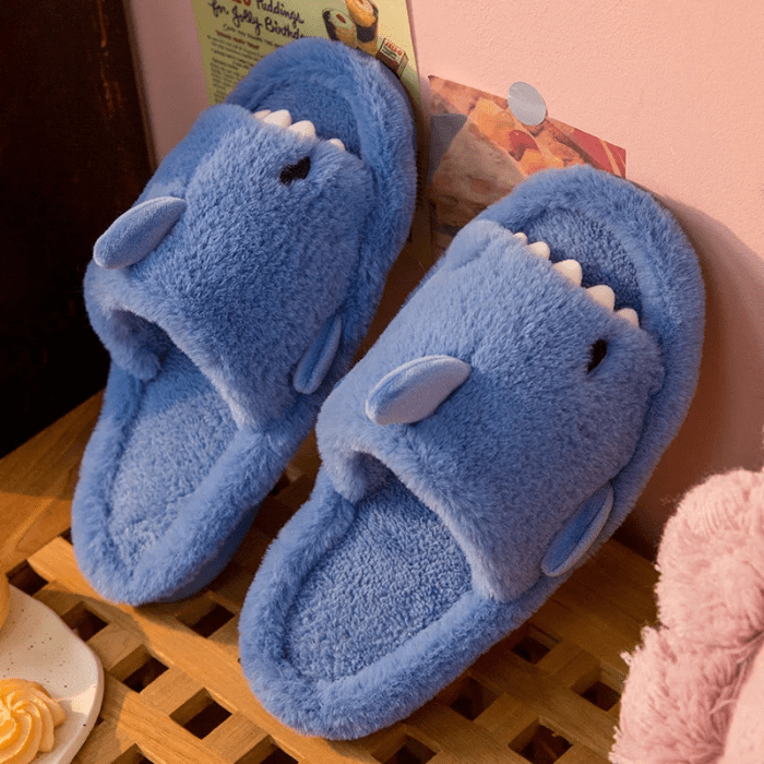 CHAUSSONS MULES RIGOLOS REQUINS BLEU / 36-37