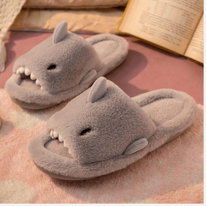 CHAUSSONS MULES RIGOLOS REQUINS GRIS / 36-37