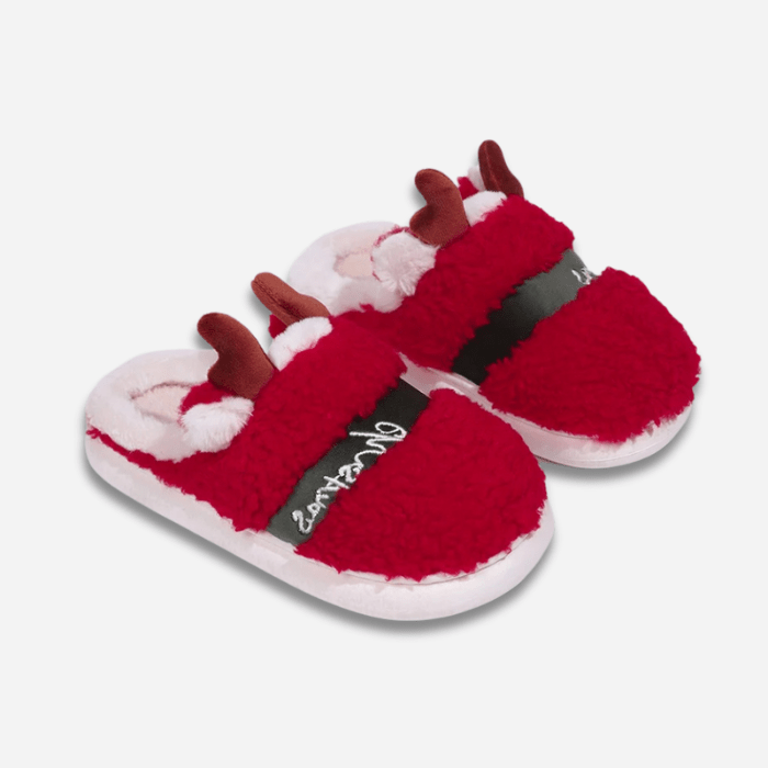 CHAUSSONS MULES ROUGE FEMME NOËL