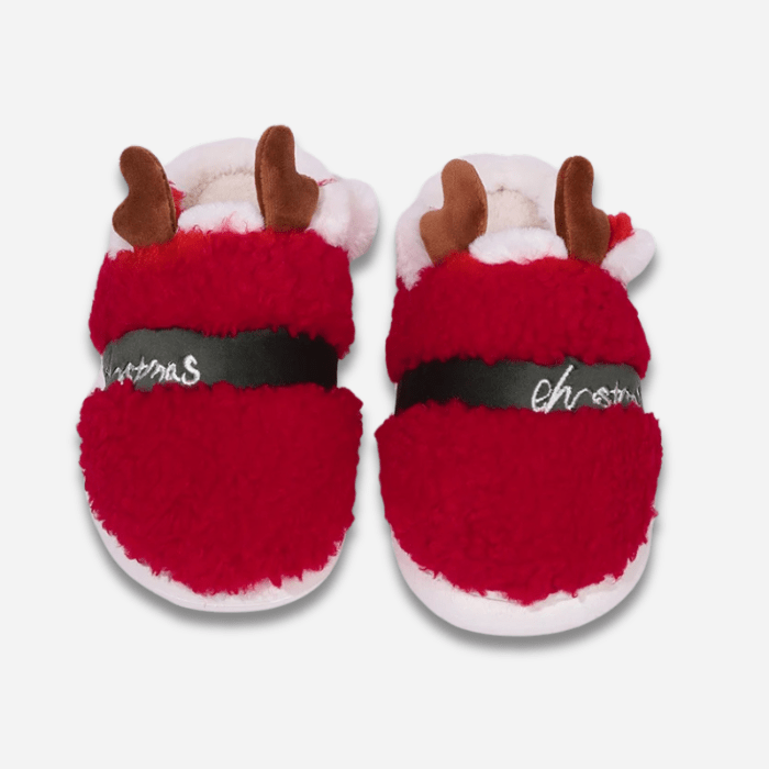 CHAUSSONS MULES ROUGE FEMME NOËL