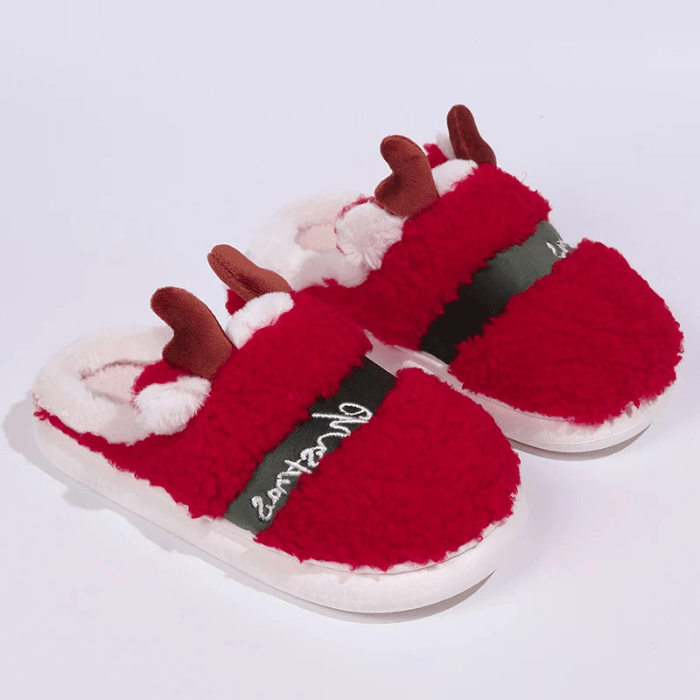 CHAUSSONS MULES ROUGE FEMME NOËL ROUGE / 36-37