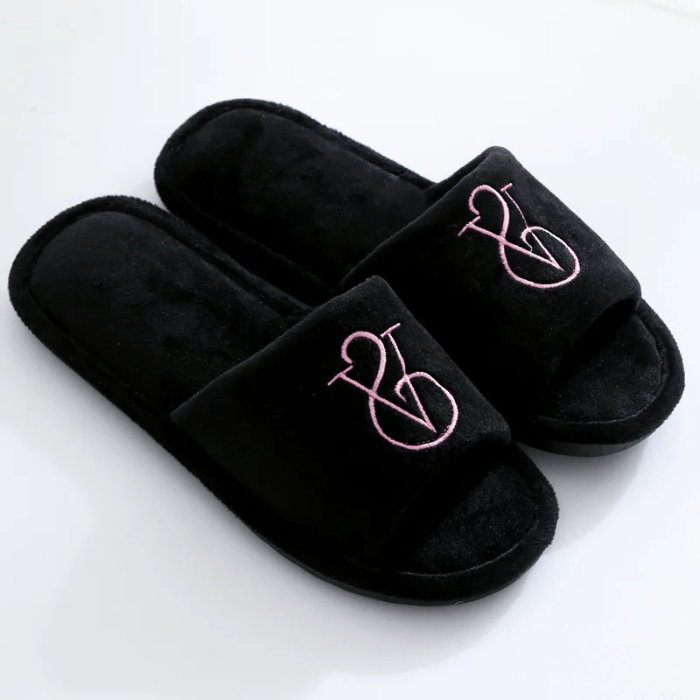 CHAUSSONS PANTOUFLES FEMME NOIR / 36-37