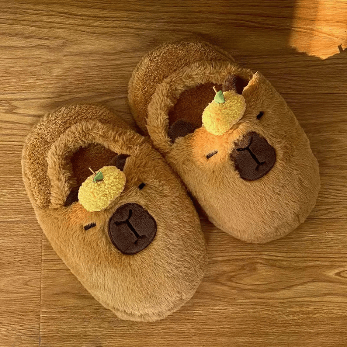 CHAUSSONS RIGOLOS ANTIDÉRAPANTS CAPYBARA