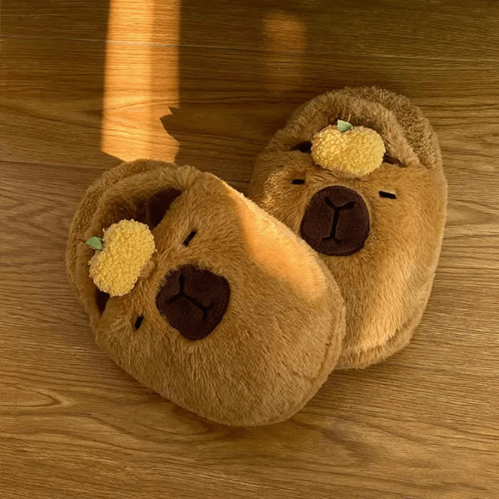 CHAUSSONS RIGOLOS ANTIDÉRAPANTS CAPYBARA