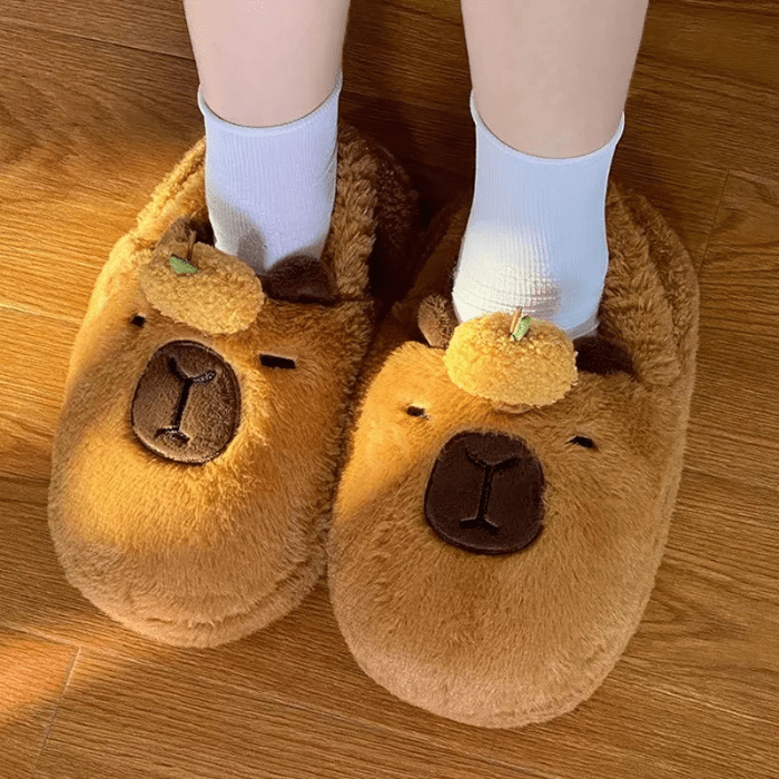 CHAUSSONS RIGOLOS ANTIDÉRAPANTS CAPYBARA